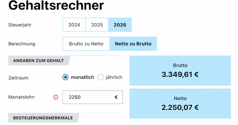 Gehaltsrechner Brutto Netto: Wie fair zahlt Deutschland wirklich?
